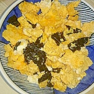 レンジで簡単‼たまごの海苔天かすめんつゆ和え